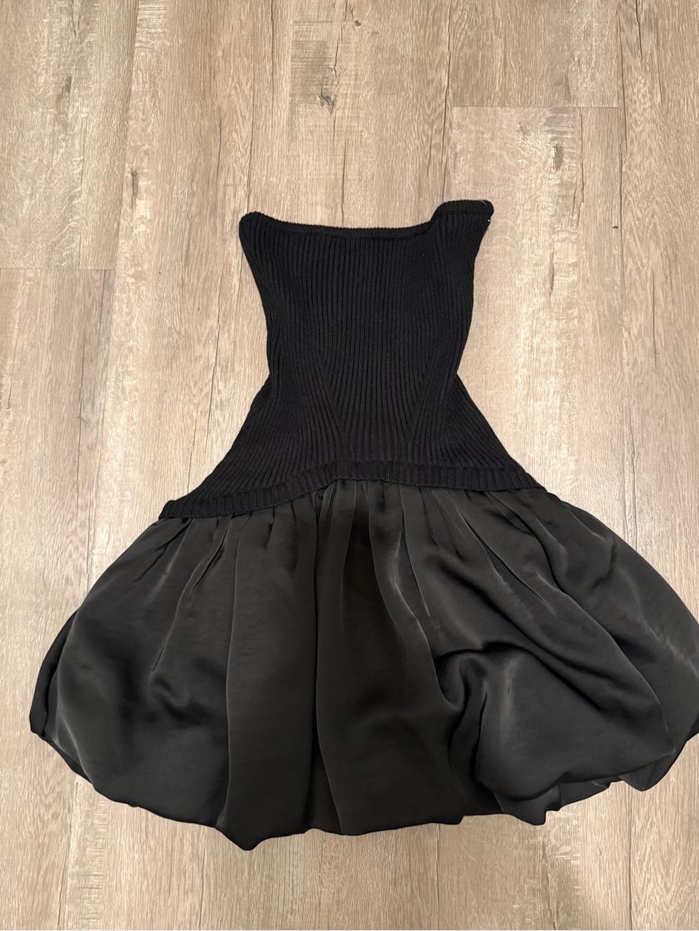 MARBLE Black Ribbed Knit Sweater